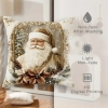 Golden Velvet Christmas Cushion Covers - Image 6
