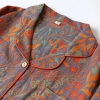 Vintage Leaf Cotton Lapel Loungewear Set - Image 5